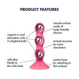 Анальний стимулятор-намистини Satisfyer Triple Ball-R Red