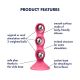 Анальний стимулятор-намистини Satisfyer Triple Ball-R Red