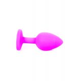 Анальна пробка - Jewellery Silicone Pink Plug S Light Blue