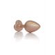 Анальна пробка - Jewellery Pearl Gold Heart Plug Clear M
