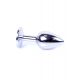 Анальна пробка - Jewellery Silver Plug Light Blue