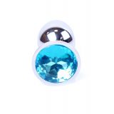 Анальна пробка - Jewellery Silver Plug Light Blue