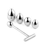 Анальна пробка зі змінними елементами - Jewellery Metal Anal Plug No. 3
