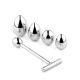 Анальна пробка зі змінними елементами - Jewellery Metal Anal Plug No. 3