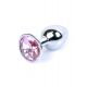 Анальна пробка - Jewellery Silver Plug Light Pink
