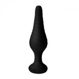 Silicone Vibrating Anal Plug with Remote Control - анальна пробка з дистанційним управлінням, 14.6х3.9 см