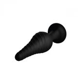 Silicone Vibrating Anal Plug with Remote Control - анальна пробка з дистанційним управлінням, 14.6х3.9 см