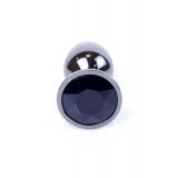 Анальна пробка - Jewellery Dark Silver Plug Black