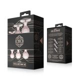 Набір анальних іграшок Rosy Gold - Metal Butt Plug Set 3 Pieces