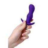 Анальная пробка с вибрацией A-Toys By Toyfa размера S, влагостойкая, силикон, фиолетовая, 11,2 см