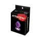 Анальна пробка з кристалом MAI Attraction Toys №48 Purple, довжина 8,2 см, діаметр 3,5 см
