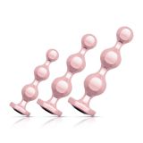 Набір анальних іграшок Rosy Gold - Metal Butt Plug Set 3 Pieces