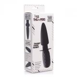 The Plug 10x Silicone Vibrating Thruster - анальний вібратор з руків'ям, 18.4х3.8 см