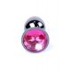 Анальна пробка - Jewellery Dark Silver Plug Pink