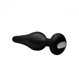 Silicone Vibrating Anal Plug with Remote Control - анальна пробка з дистанційним управлінням, 14.6х3.9 см