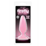 NS Novelties Firefly Pleasure Plug Medium - крупная анальная пробка светящаяся в темноте, 12,7х3,8 см (голубой)
