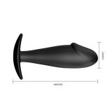 Анальна пробка - Pretty Love Anal Butt Plug Penis Shaped Black