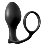 Анальна пробка з ерекційним кільцем - AFC Ass-Gasm CockRing Advanced Plug