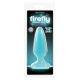 NS Novelties Firefly Pleasure Plug Medium - крупная анальная пробка светящаяся в темноте, 12,7х3,8 см (голубой)
