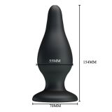Анальна пробка - Pretty Love Sturdy Silicone Anal Plug Black