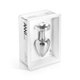 Анальна пробка із стразом Diogol ANNI round stainless steel 35мм