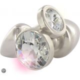Анальна пробка із стразом Diogol ANNI round stainless steel 35мм