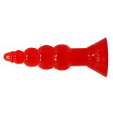 Анальна пробка - Butt Plug PVC, червона