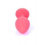 Анальна пробка - Jewellery Silicone Red Plug M Blue
