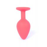 Анальна пробка - Jewellery Silicone Red Plug M Blue