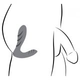 Silicone Prostate Vibrator with Remote Control - массажер простаты с дистанционным управлением, 14.3х3.1 см.