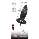 Анальная пробка - Black Velvets Recharge Plug M