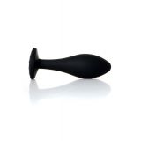 Анальна пробка - Jewellery Silicone Black Plug L Clear