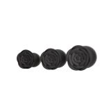 Набір силіконових анальних пробок BMS Roses Til’ Dawn Silicone Anal Plug Kit Starter Kit Black