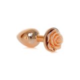Анальна пробка - Jewellery Red Gold Rose Plug Peach