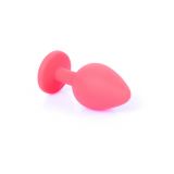Анальна пробка - Jewellery Silicone Red Plug M Blue