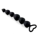 Анальний ланцюжок - Anal Beads Heart Black
