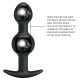 Анальна пробка - Pretty Love Special Anal Stimulation Anal Balls 4.05" Black