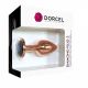 Металева анальна пробка із прикрасою у вигляді кристалу Dorcel - Diamond Plug Rose Gold S