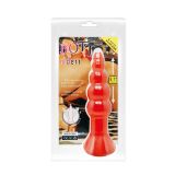 Анальна пробка - Butt Plug PVC, червона