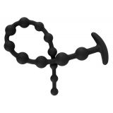 Анальний ланцюжок - Black Velvets Anal Beads Silicone