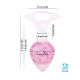 Анальна пробка Liebe Seele Heart-shaped Crystal Anal Plug - Pink Small