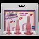 Набір анальних пробок Doc Johnson Crystal Jellies - Pink, макс. діаметр 2см - 3 см - 4 см