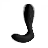 Silicone Prostate Vibrator with Remote Control - массажер простаты с дистанционным управлением, 14.3х3.1 см.