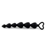 Анальний ланцюжок - Anal Beads Heart Black