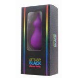 Анальна пробка Adrien Lastic Amuse Medium Purple (M) з двома переходами, макс. діаметр 3,6 см
