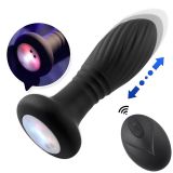 Анальна пробка - Thrusting Anal Plug Black