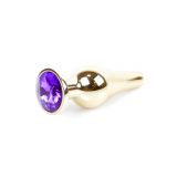 Анальна пробка - Jewellery Gold Long Plug Purple