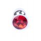 Анальна пробка - Jewellery Silver Plug Red