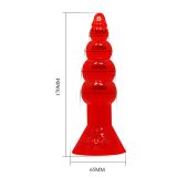 Анальна пробка - Butt Plug PVC, червона