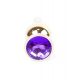 Анальна пробка - Jewellery Gold Long Plug Purple